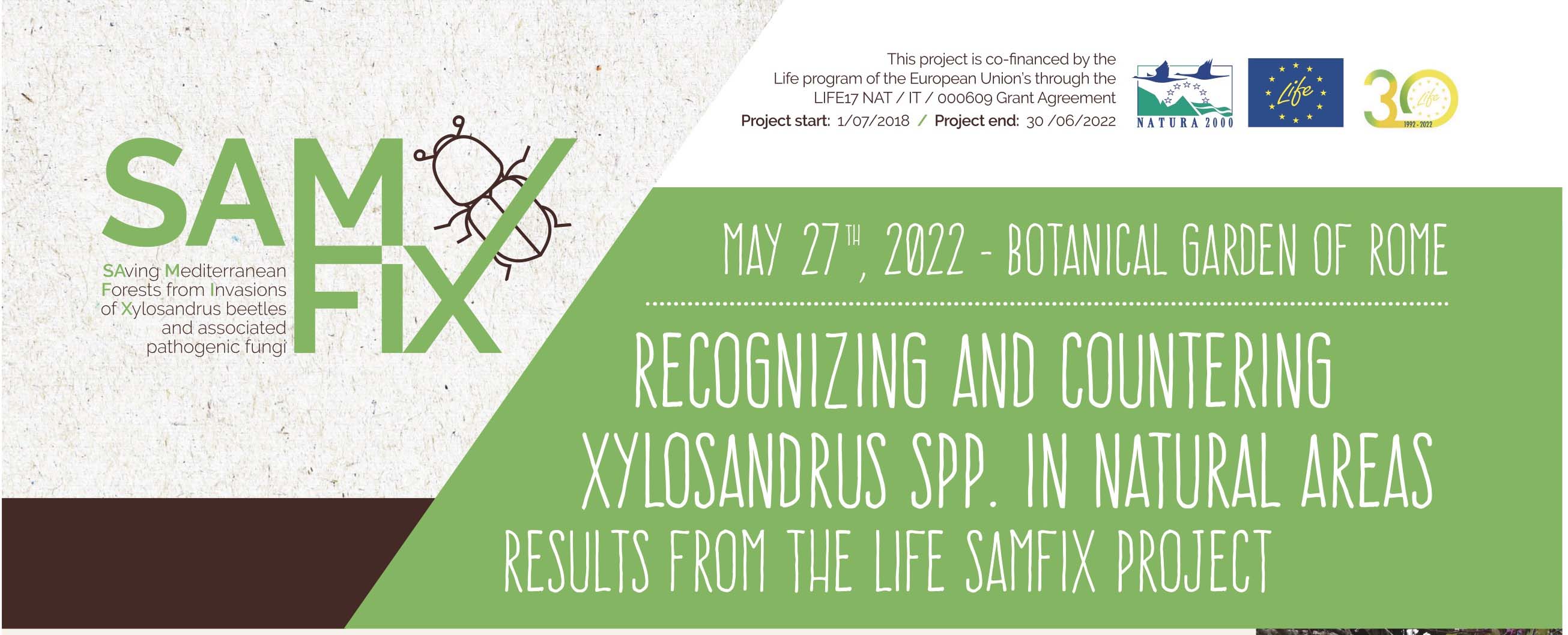 Recognizing and countering Xylosandrus spp. in natural areas: results from the LIFE SAMFIX project